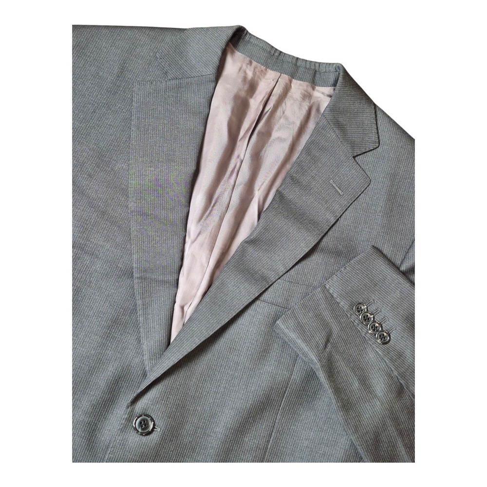Suitsupply Men's 42L Gray Pure Wool Blazer Vitale Barberis Canonico Super 110's